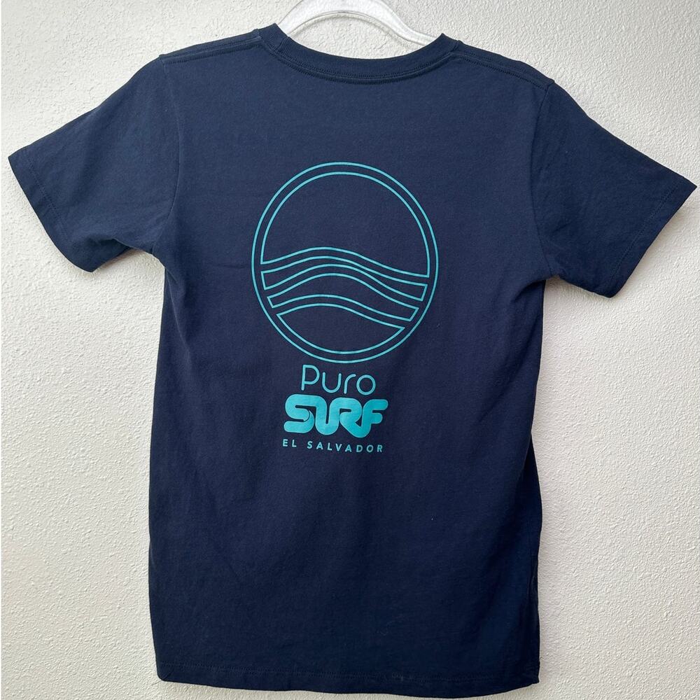 Puro Surf T Shirt Navy Blue XS Unisex Crew Neck - Picture 4 of 7